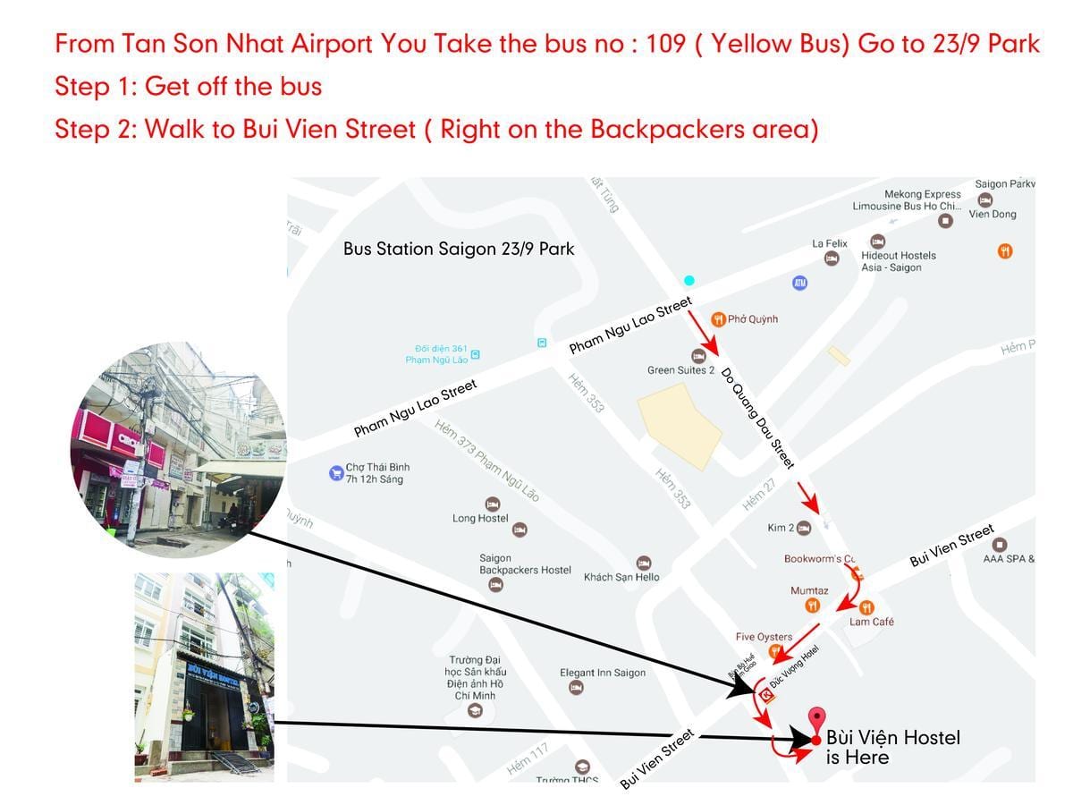 autobus ho chi Minh 109 trasę na mapie