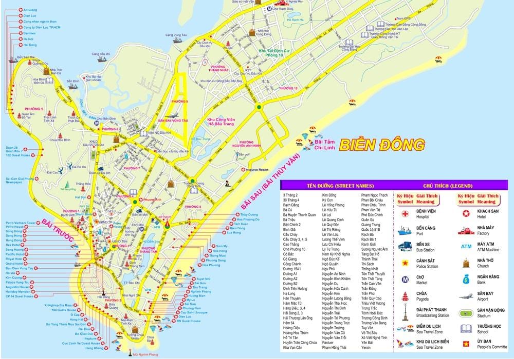 Mapa Ho Chi Minh port 