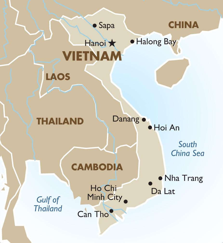 Wietnamu Ho Chi Minh mapie