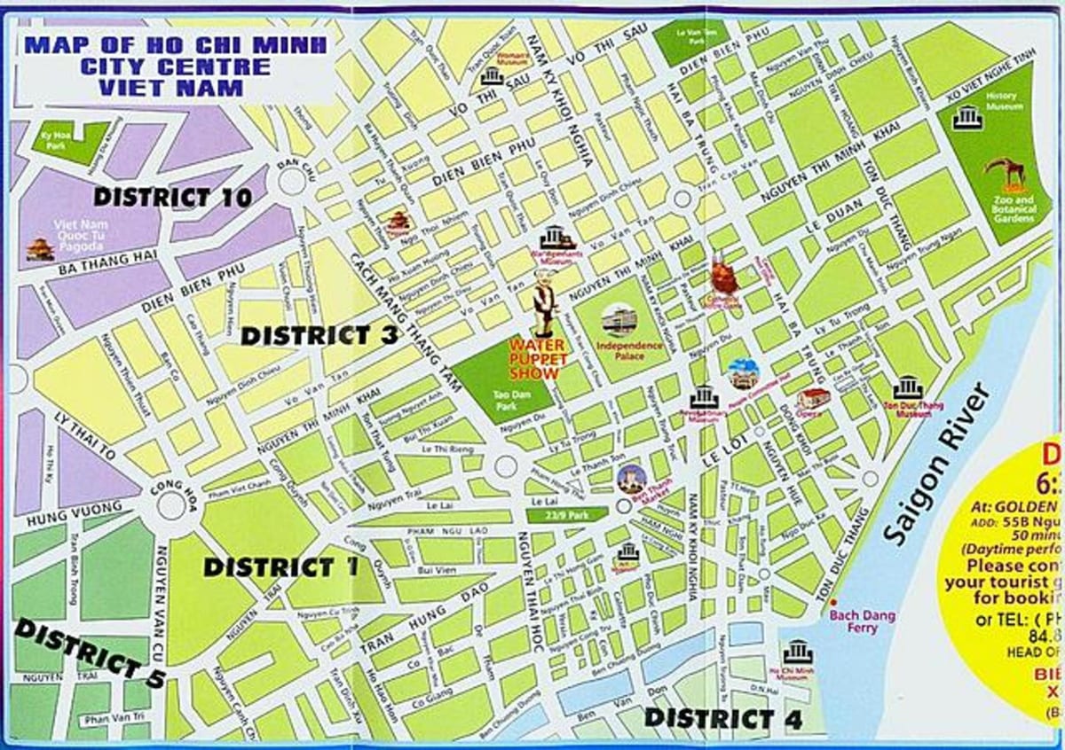 Mapa centrum miasta ho chi minh