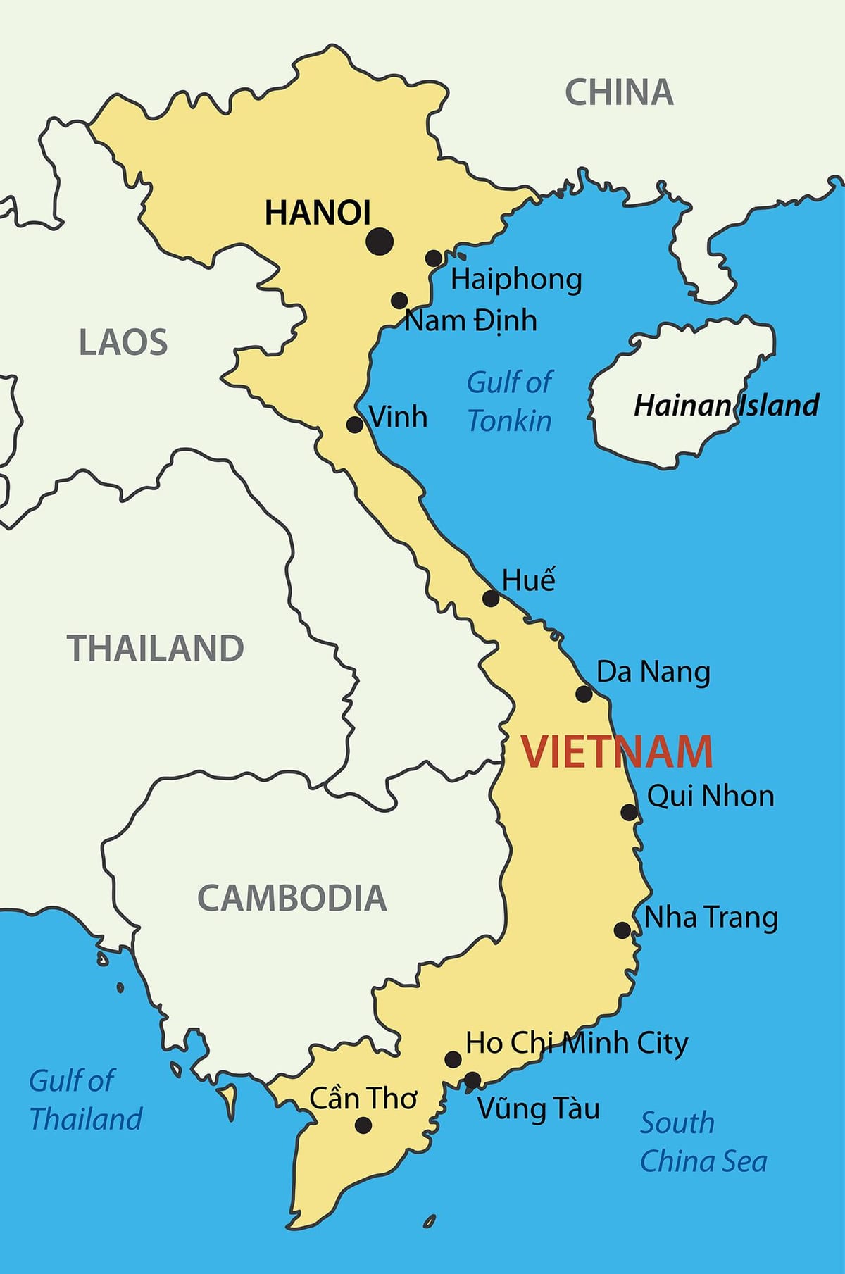 Mapę W Ho Chi Minh Wietnam